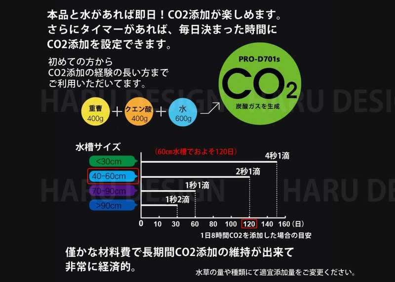 レビュー】化学式CO2生成器PRO-D701sを買ってみた | fromK